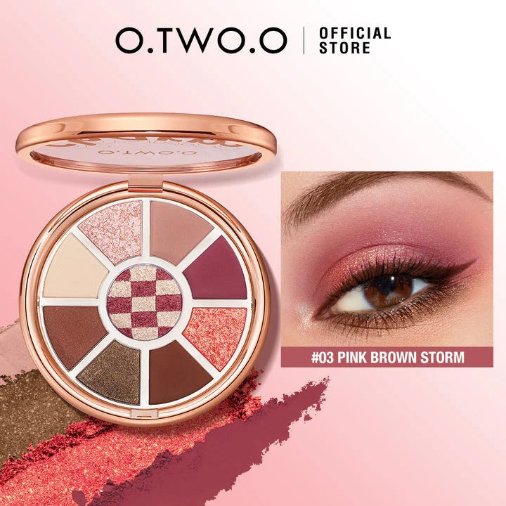 O.TWO.O Round Shape Eyeshadow Pallet