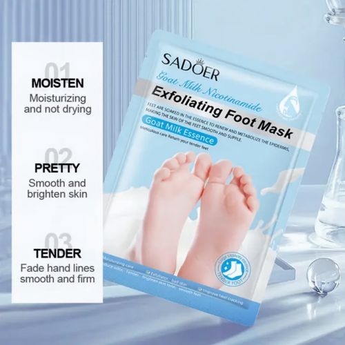 Sadoer Exfoliating Foot Mask - Goat Milk Essence - 35g