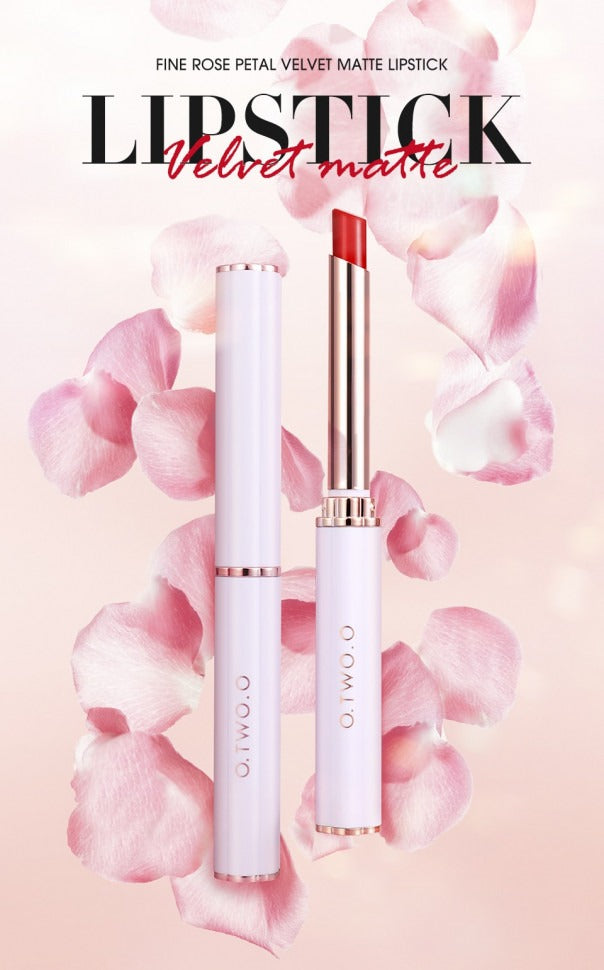 O.TWO.O Long Lasting Velvet Matte lipstick thin tube Lipstick High Saturation Lipstick