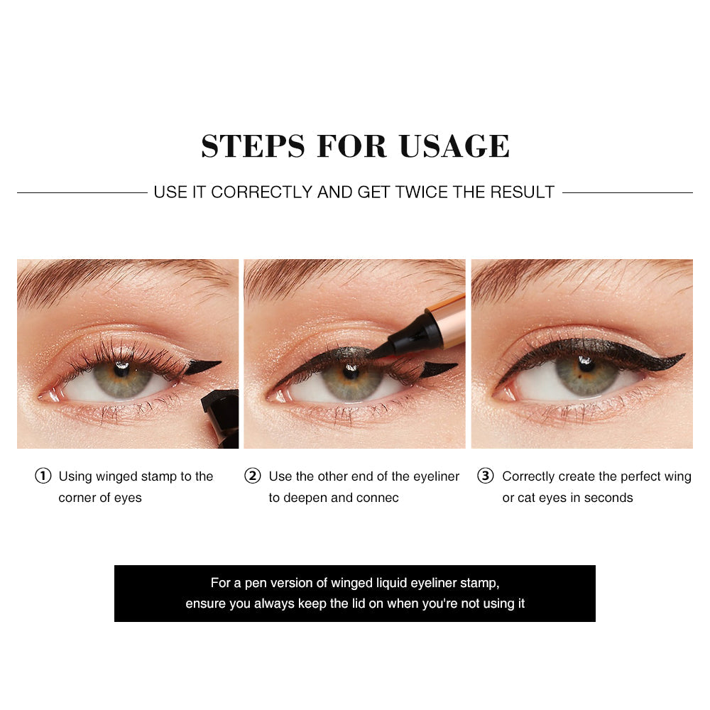 O.TWO.O 2in1 Instant Wing Stamp Eyeliner - 2.8g