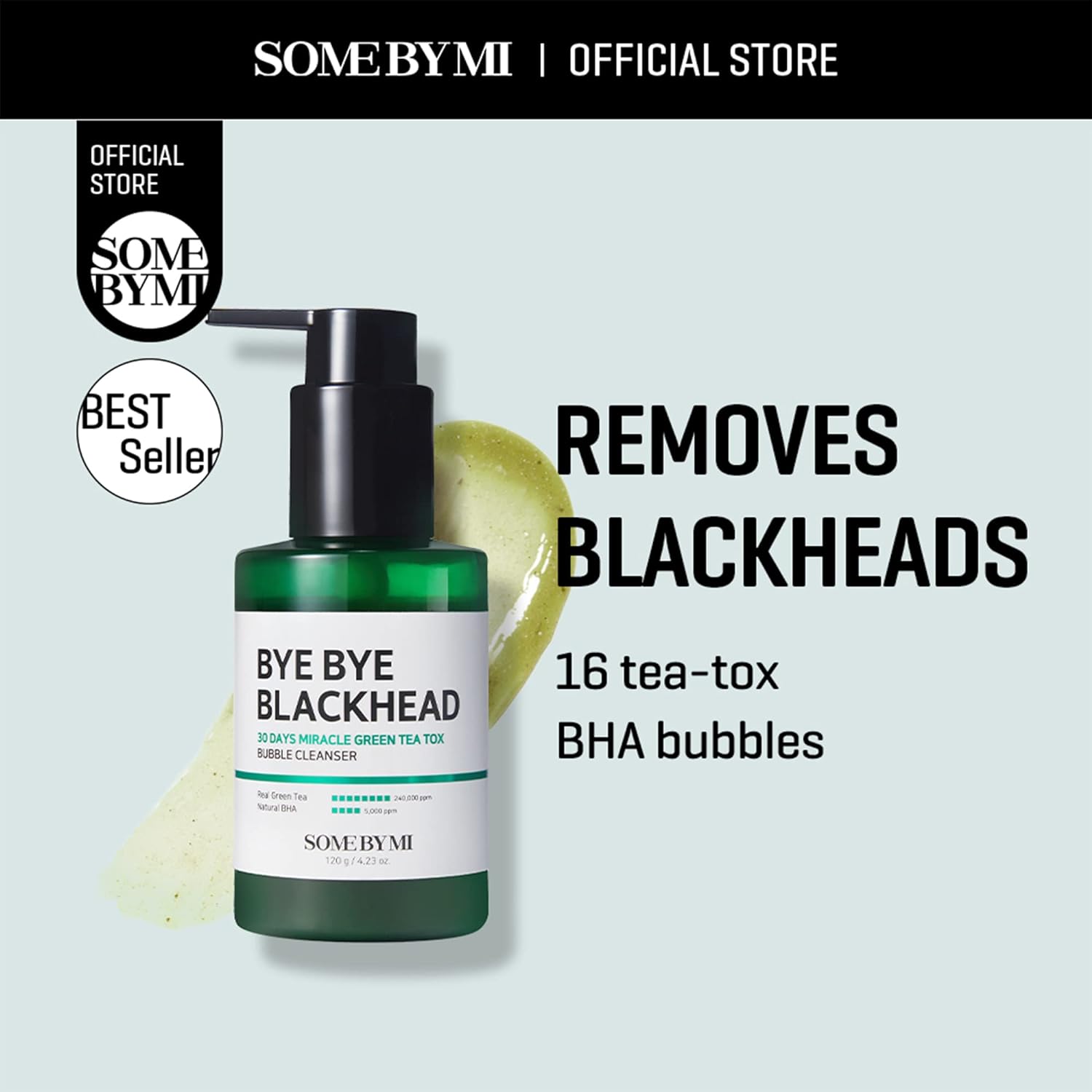 Some By Mi Bye Bye Blackhead Bubble Cleanser - 120g