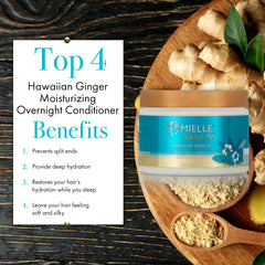 Mielle Hawaiian Ginger Moisturizing Overnight Conditioner - 340g