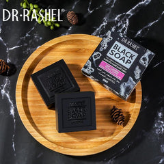 Dr.Rashel Black Soap Collagen & Charcoals Soap - 100g