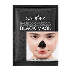 Sadoer Bamboo Charcoal Black Mask - 6gx10Pcs