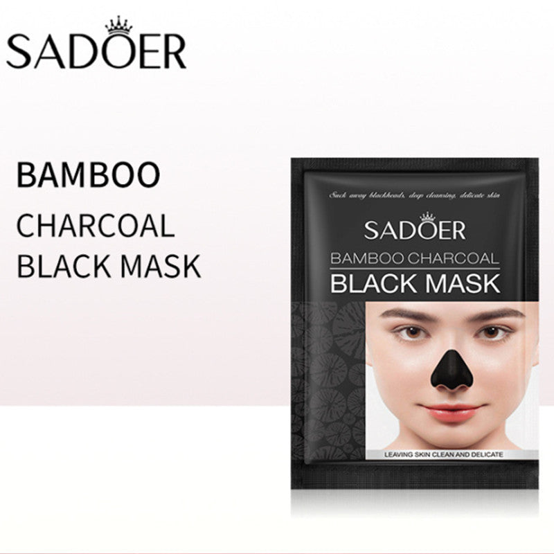 Sadoer Bamboo Charcoal Black Mask - 6gx10Pcs