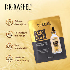 Dr.Rashel 24k Gold Radiance & Anti Aging Essence Mask - 25g