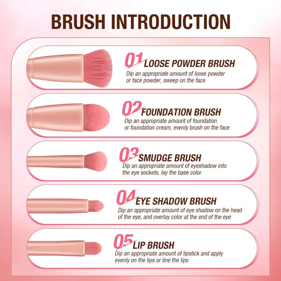 O.TWO.O Soft Fiber Makeup Brushes Set