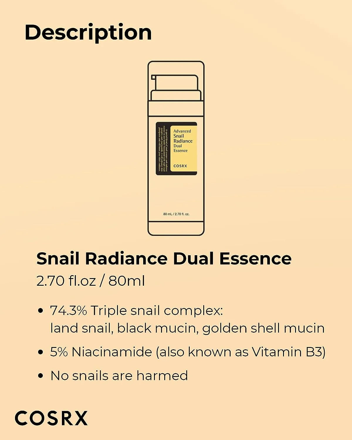 Cosrx Advanced Snail Radiance Dual Essence 80ml