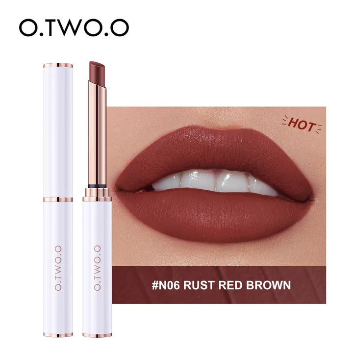 O.TWO.O Long Lasting Velvet Matte lipstick thin tube Lipstick High Saturation Lipstick