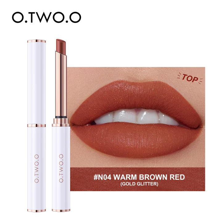 O.TWO.O Long Lasting Velvet Matte lipstick thin tube Lipstick High Saturation Lipstick