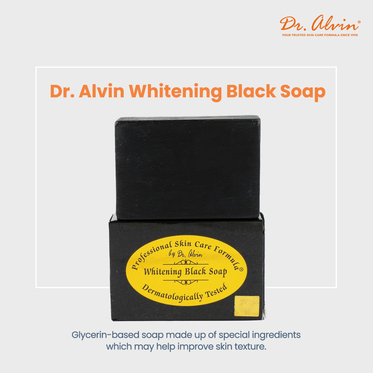 Dr.Alvin Whitening Black Soap - 135g