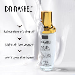 Dr.Rashel Milk With Real Gold Atoms & Collagen _ Facial Milk Cleaner & Whitening - 100ml