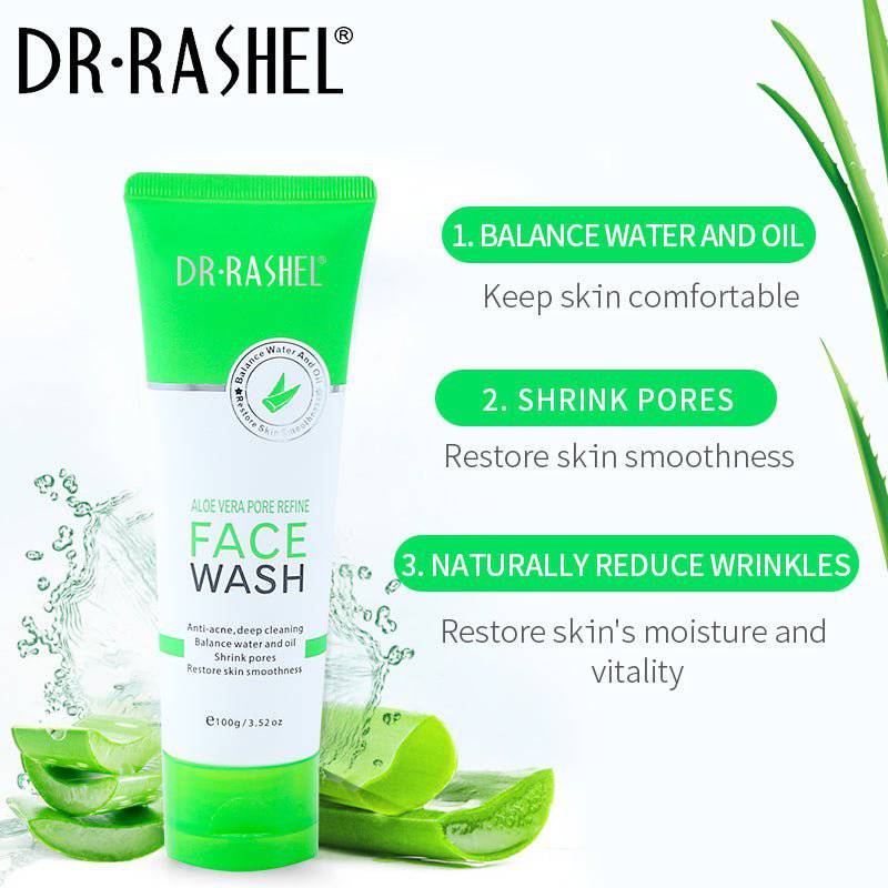 Dr.Rashel Aloe Vera Pore Refine Face Wash - 100g