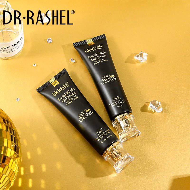 Dr.Rashel Facial Wash Gel Foam Gold And Collagen 24k - 100ml