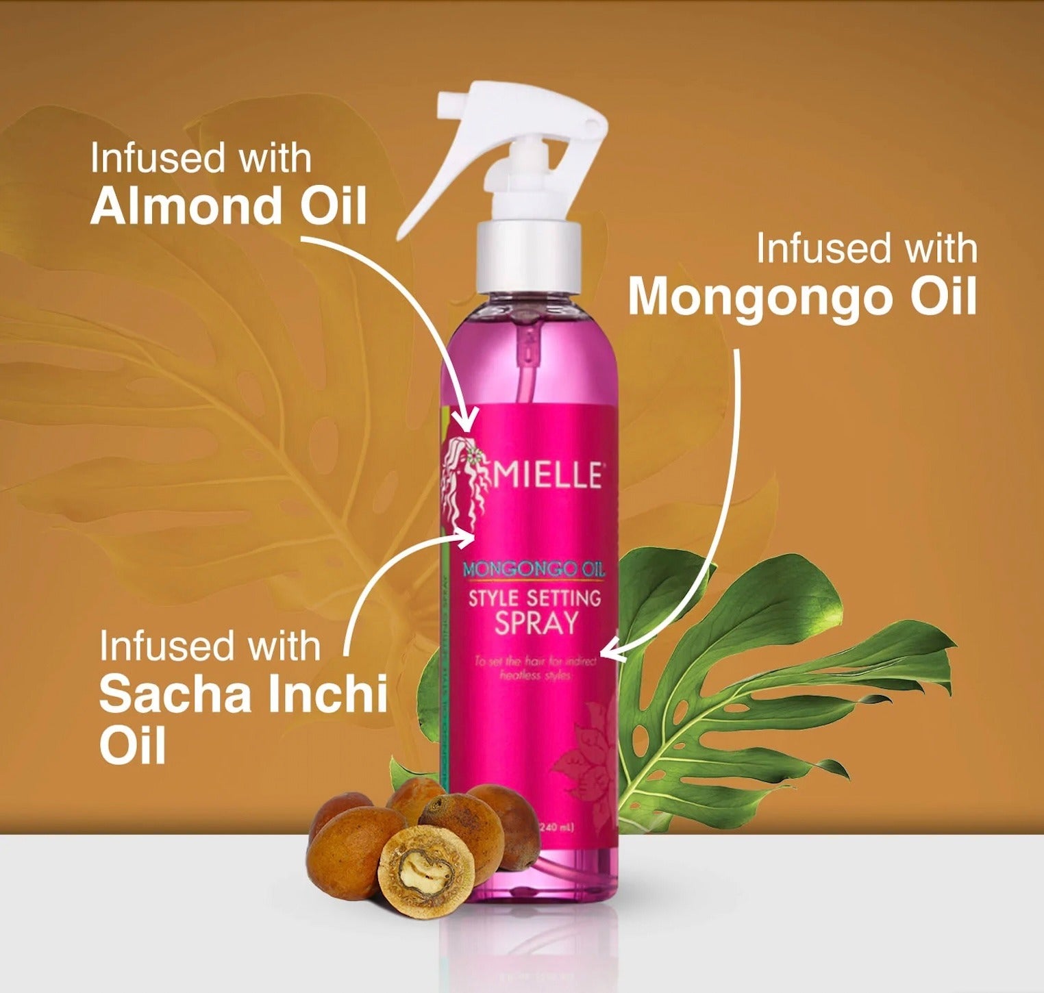 Mielle Mongongo Oil Style Setting Spray - 240ml